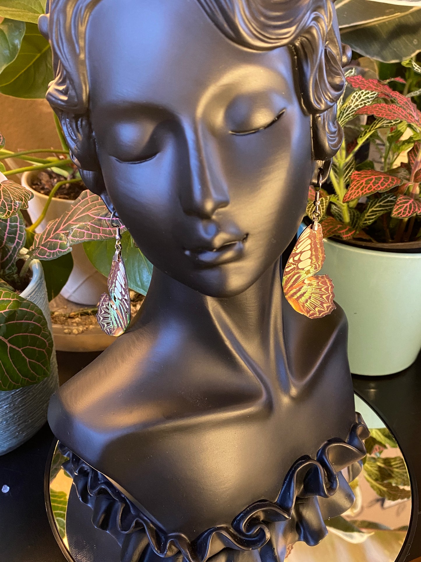 Clipper butterfly earrings