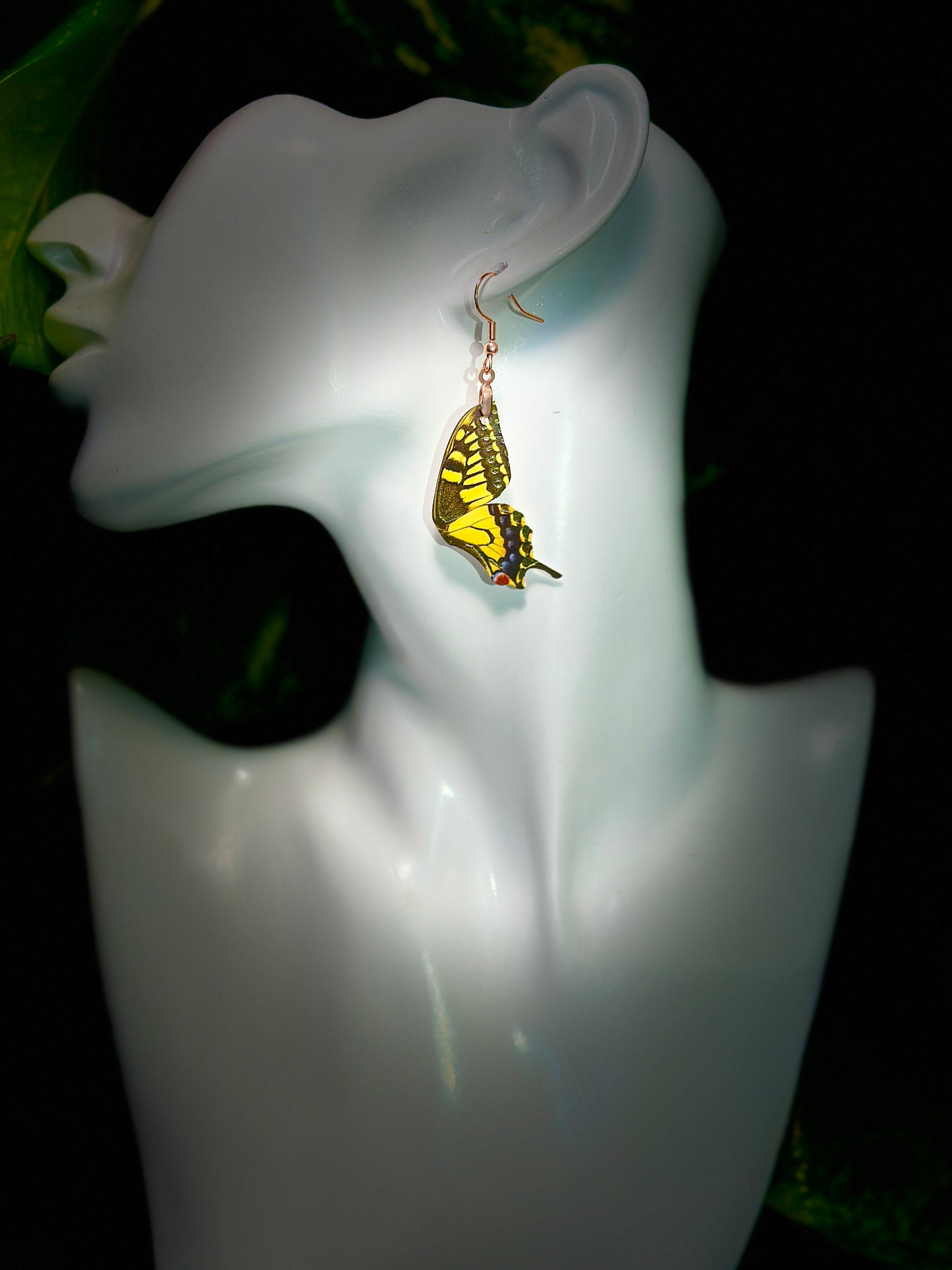 Eastern Tiger Swallowtail butterfly earrings