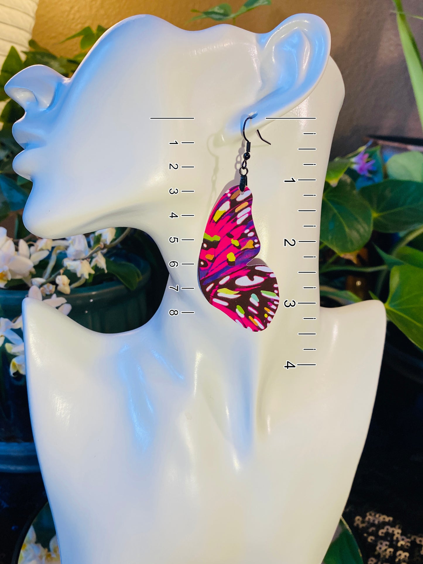 Juno Silverspot butterfly earrings