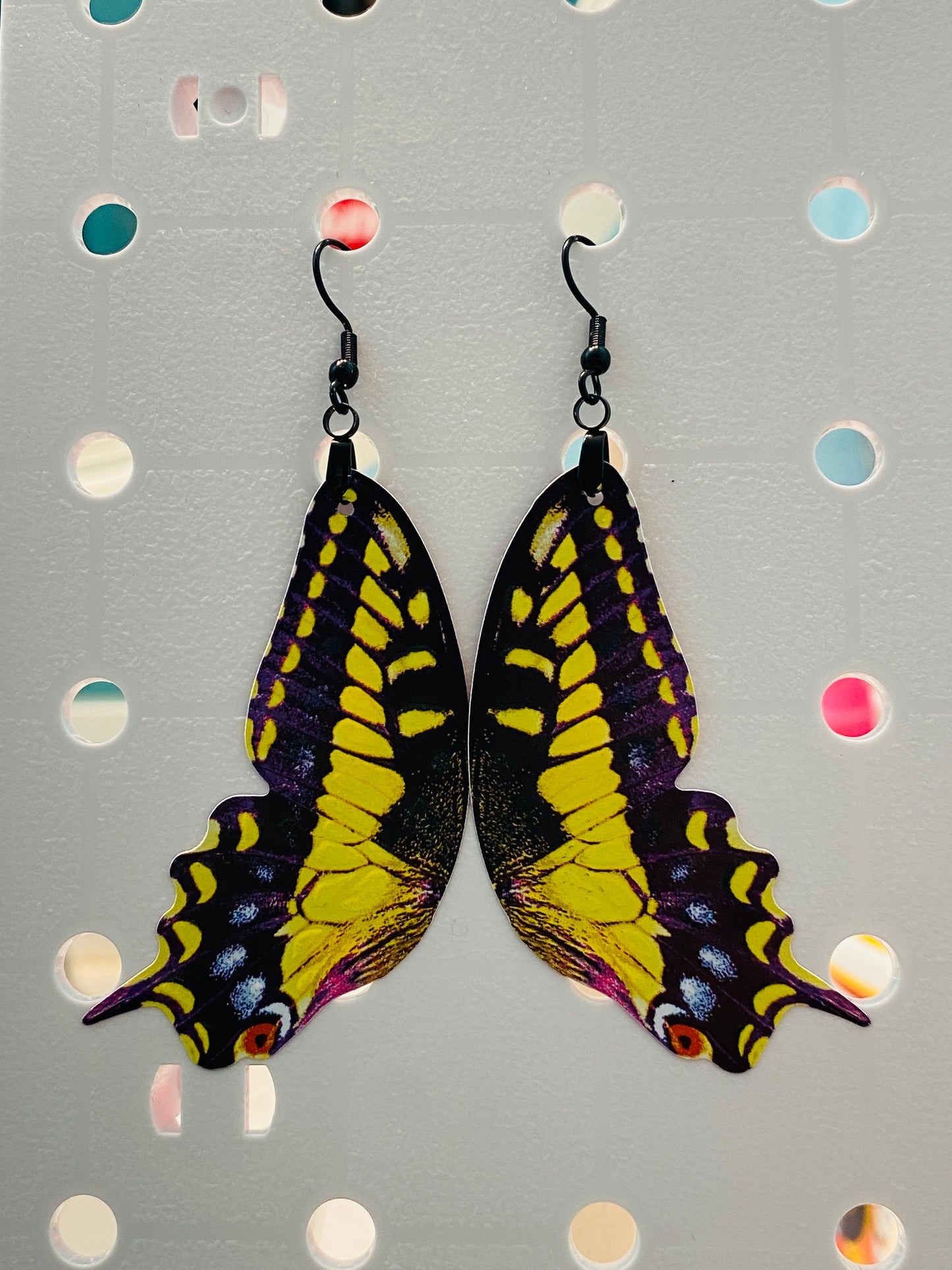 Eastern Tiger Swallowtail butterfly earrings