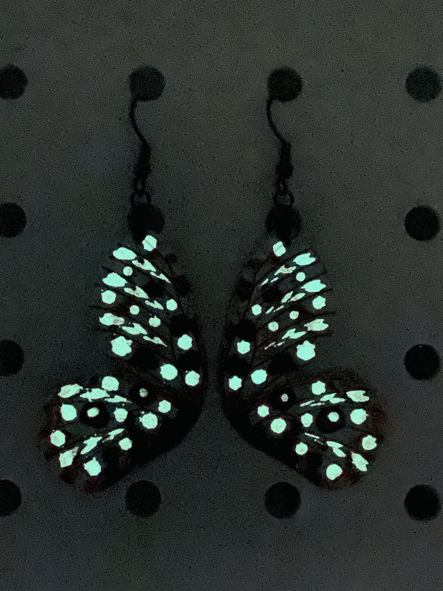 Apollo Butterfly earrings glow in the dark