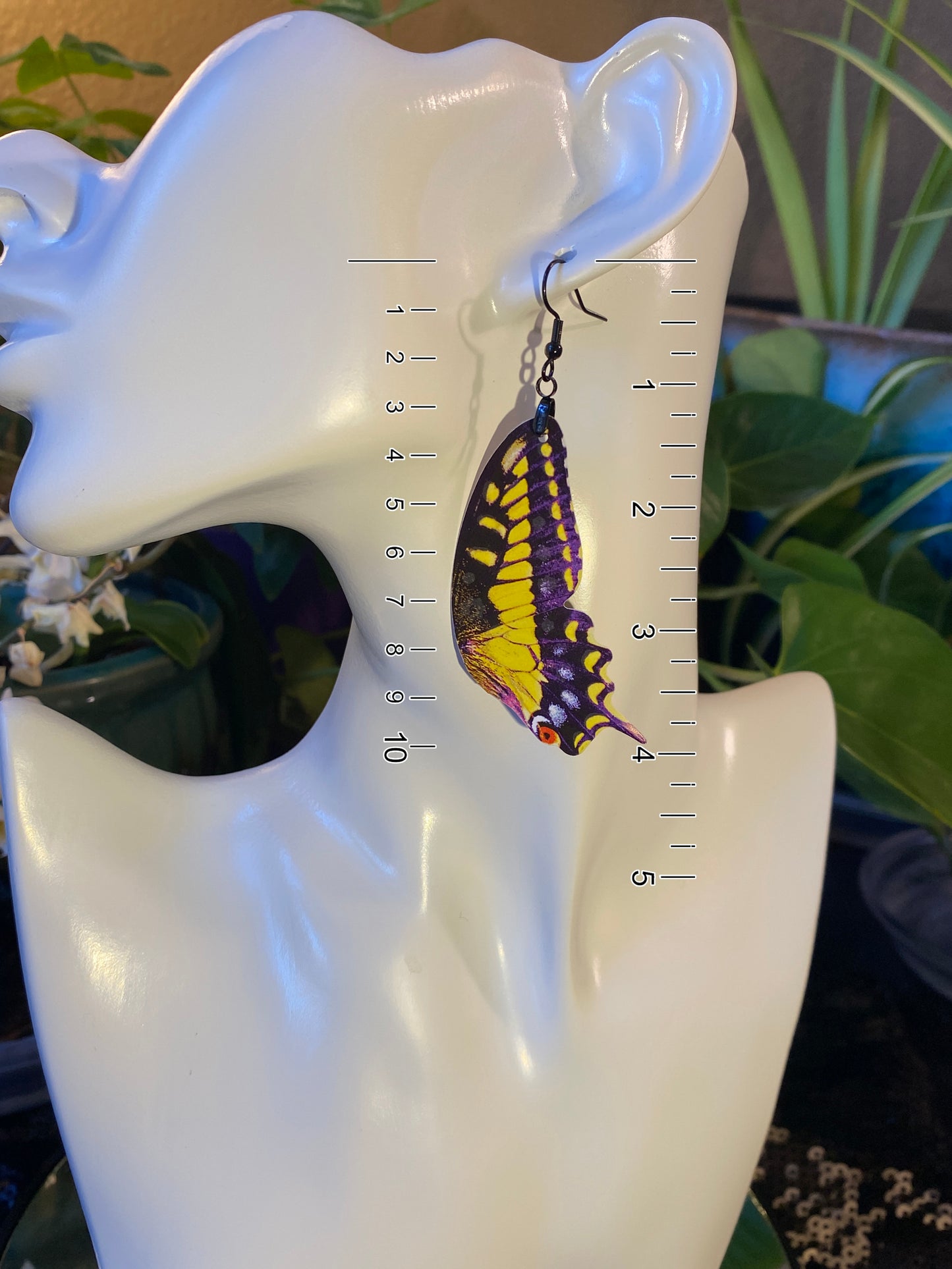 Eastern Tiger Swallowtail butterfly earrings