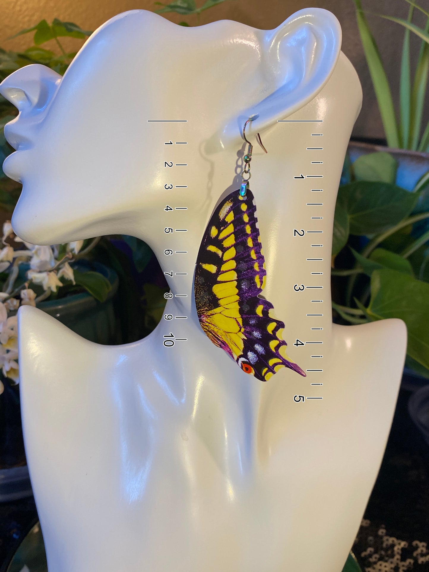 Eastern Tiger Swallowtail butterfly earrings
