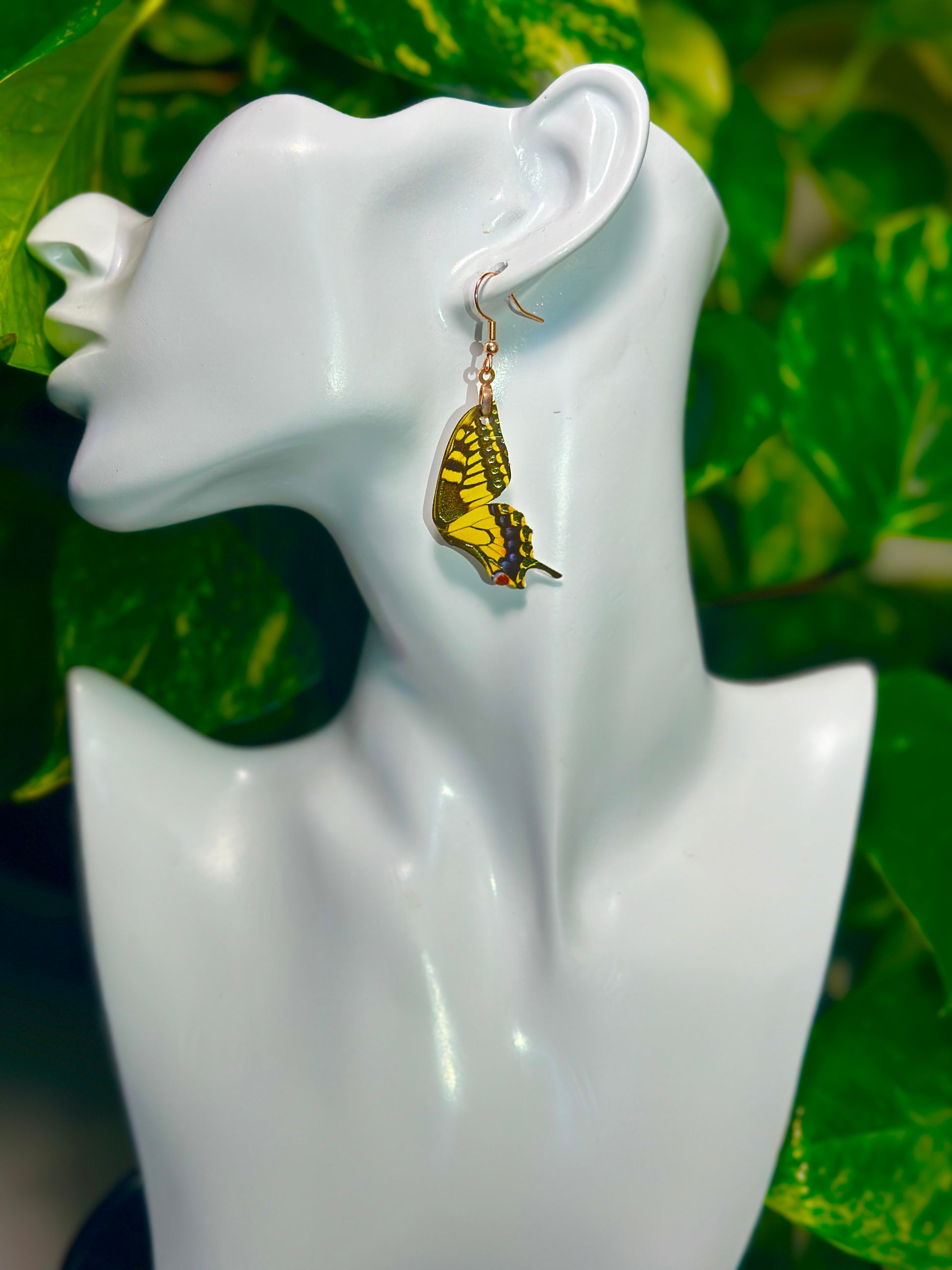 Eastern Tiger Swallowtail butterfly earrings