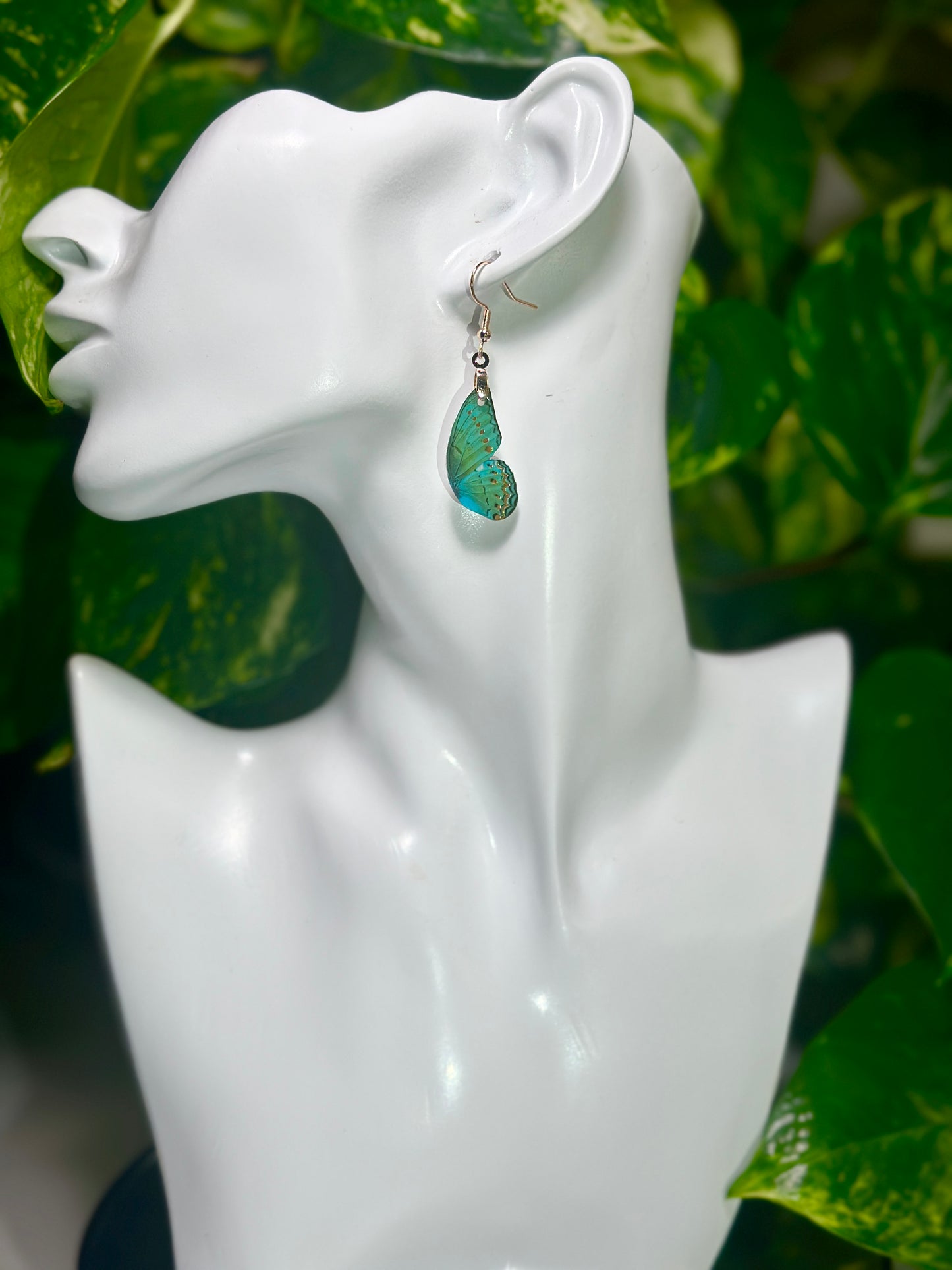 Spotted Lilac Tree Nymph earrings