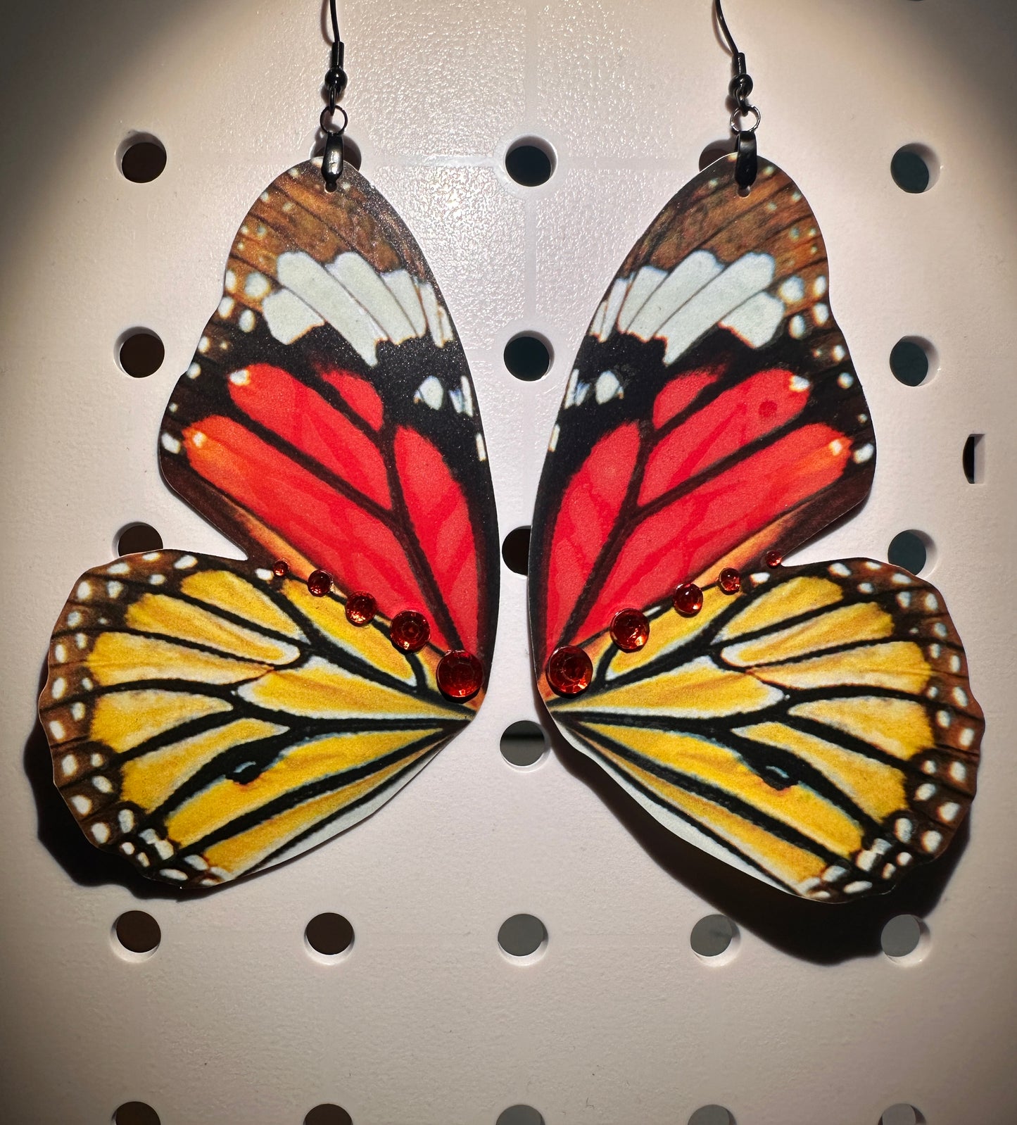 Monarch butterfly earrings