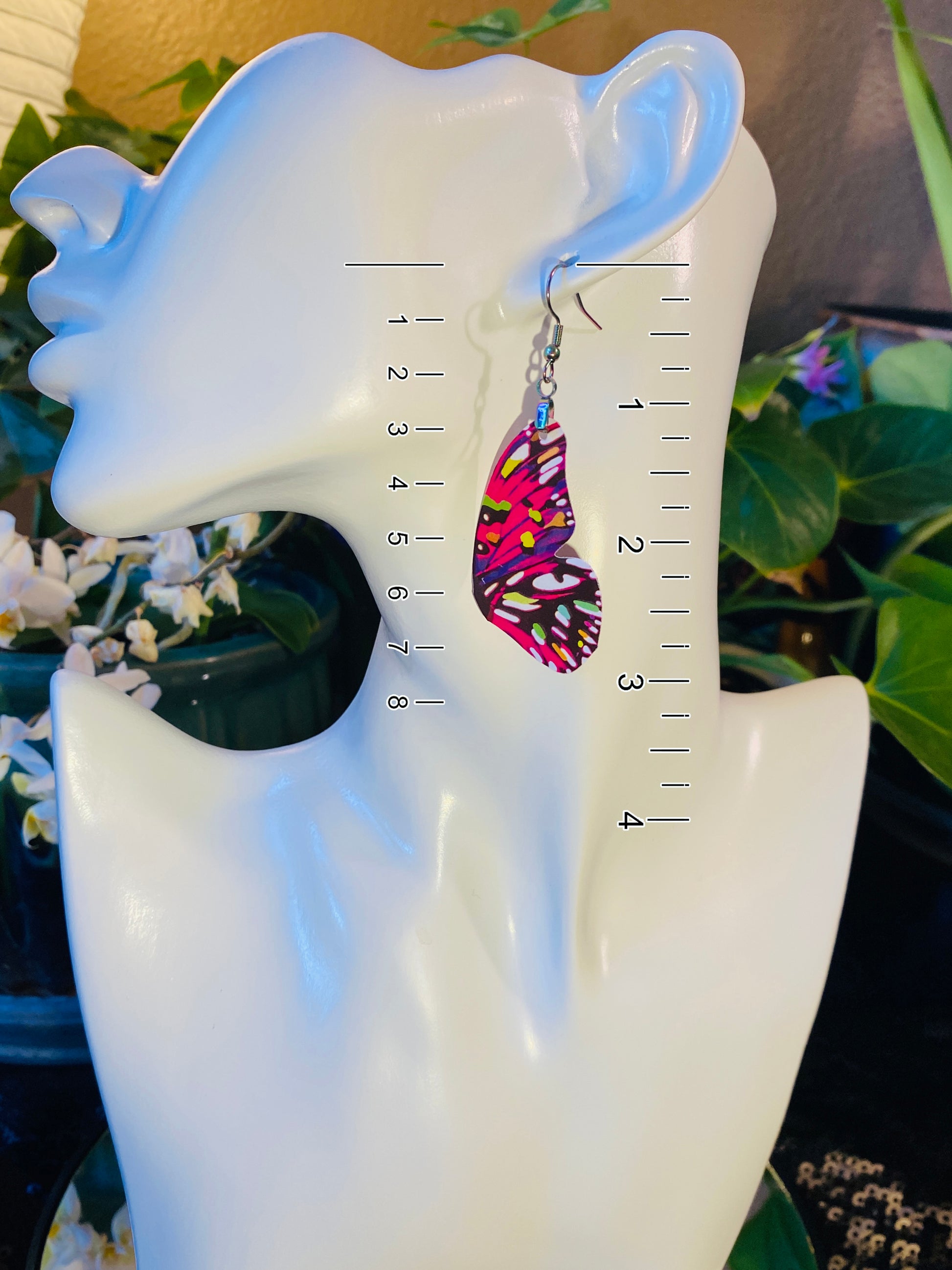 Juno Silverspot butterfly earringsJuno Silverspot butterfly earrings