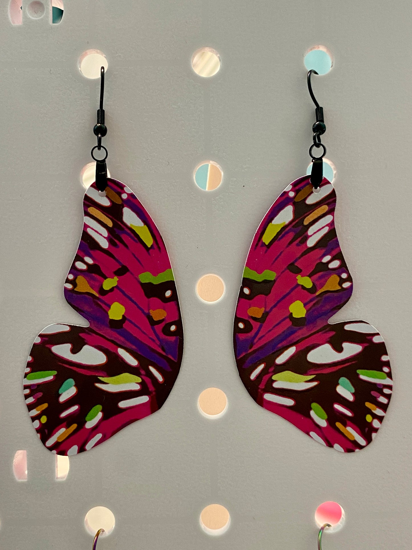 Juno Silverspot butterfly earrings