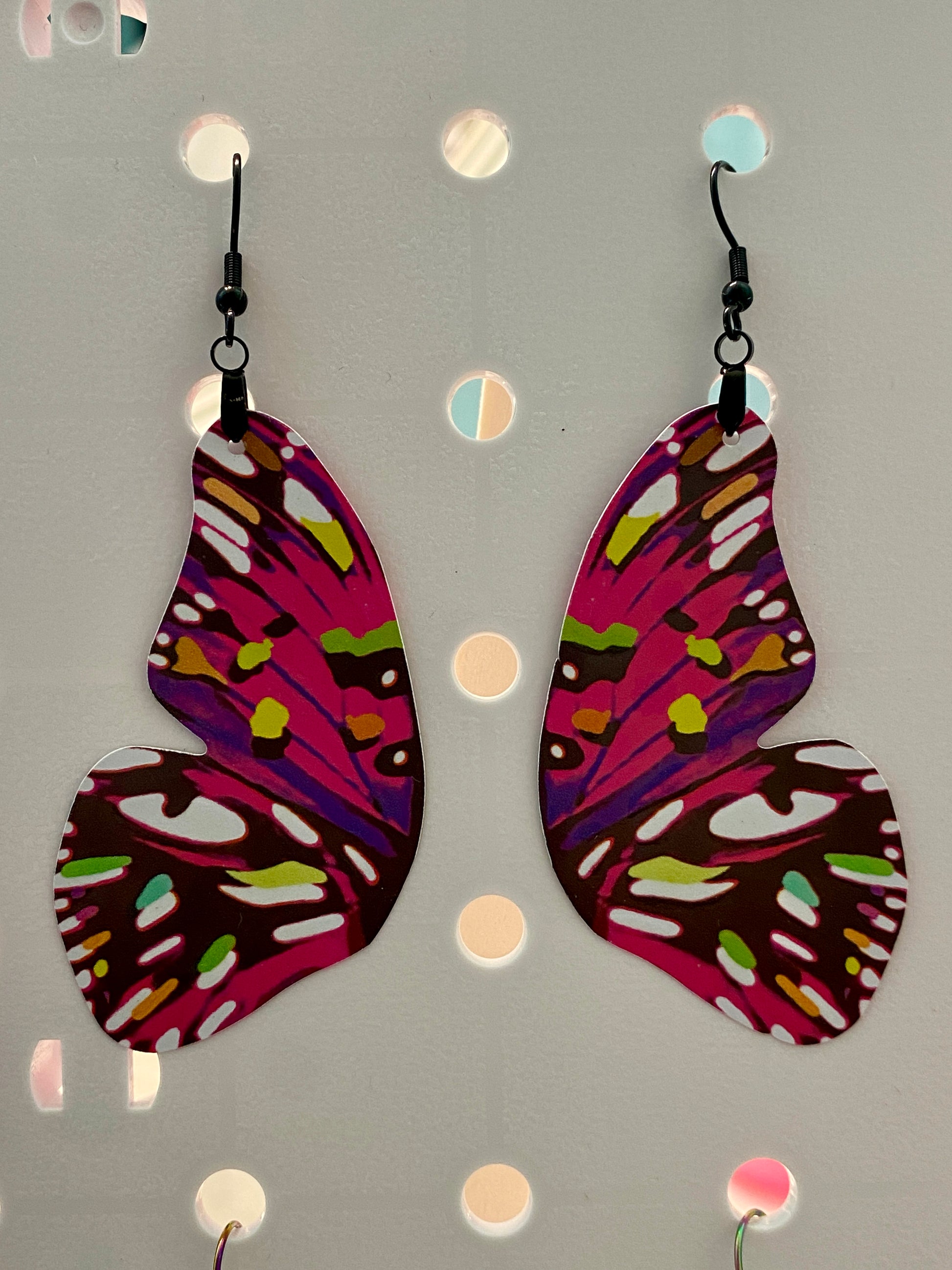 Juno Silverspot butterfly earrings