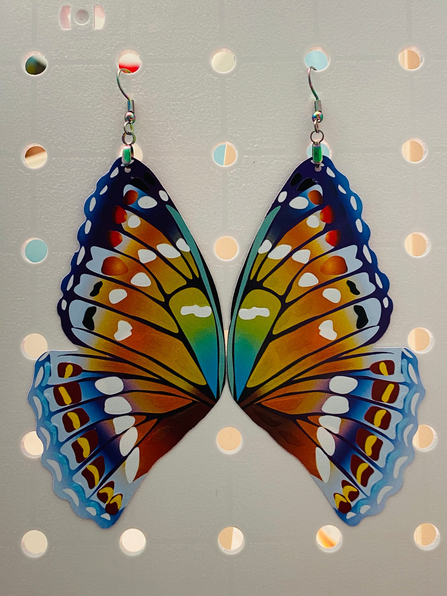 Great Purple Emperor butterfly earrings
