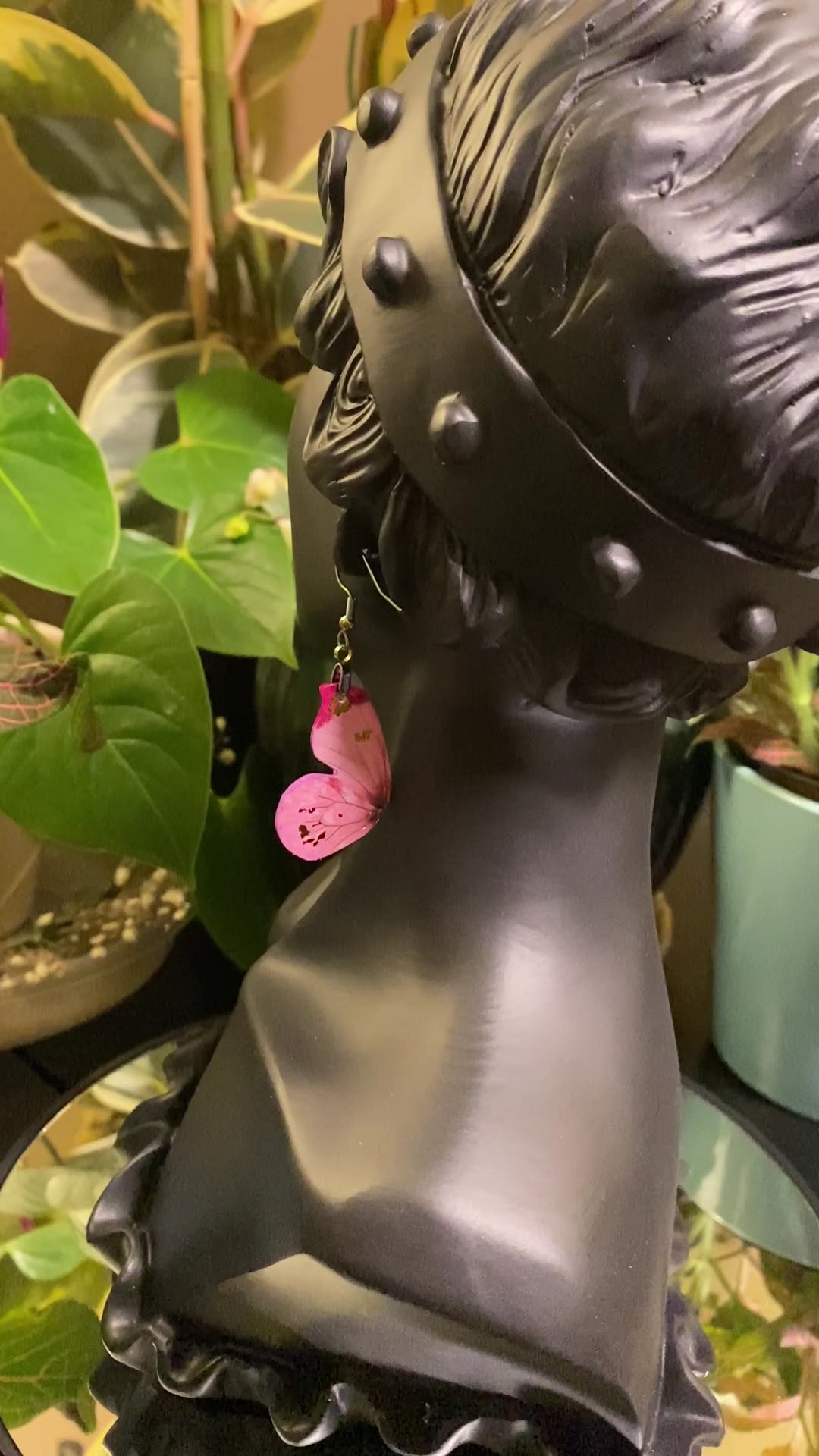 Yellow Tip Butterfly earrings