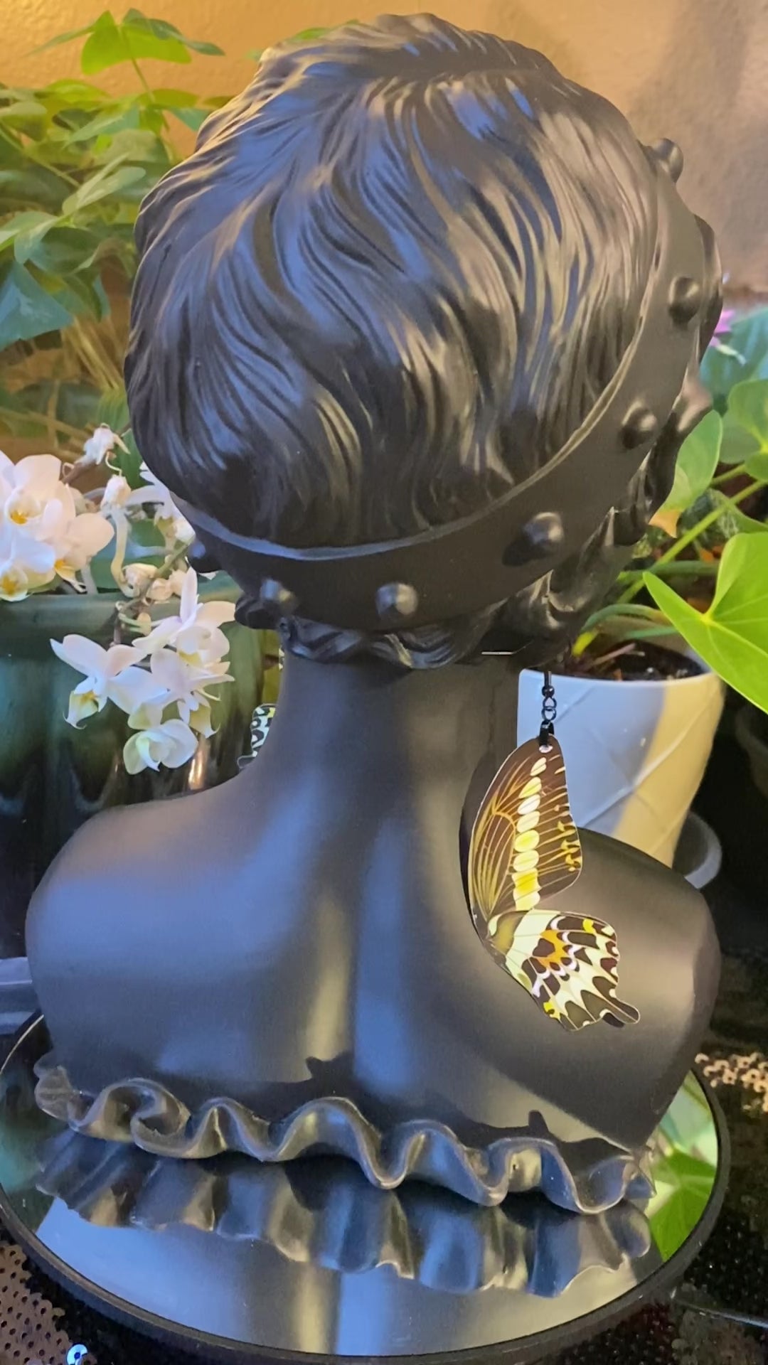 King Swallowtail butterfly earrings movie